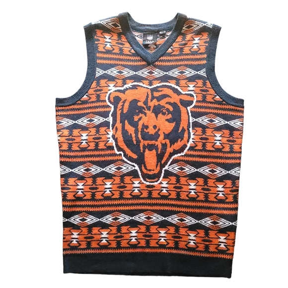NFL Other - NFL Team Apparel Chicago Bears Ugly Vest Sweater Size Small